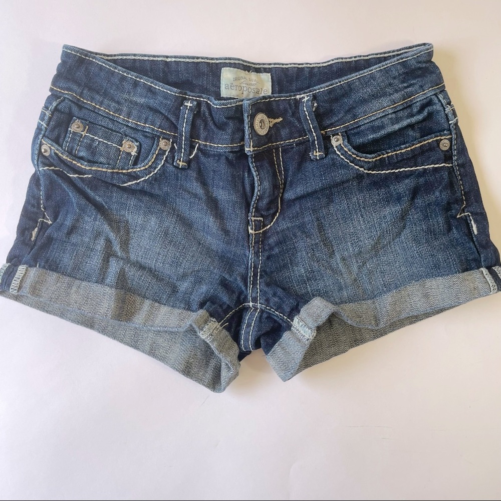 Aeropostale blue jean shorts size 0